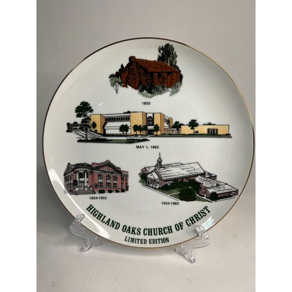 Highland Oaks Church of Christ Vintage Church Plate - Picture 11 of 16